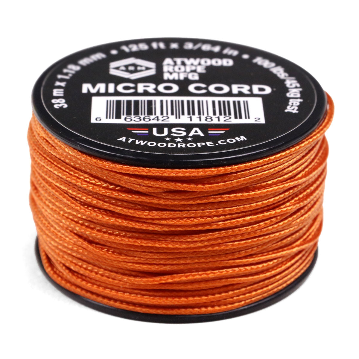 1.18mm Micro Cord - Burnt Orange