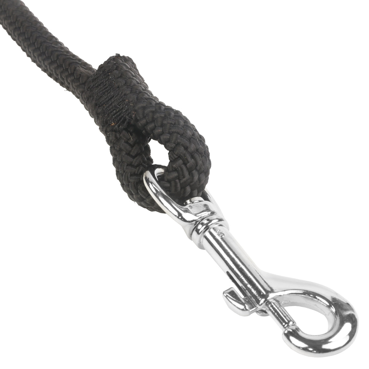 1 2 Rope Leash Black Closeup