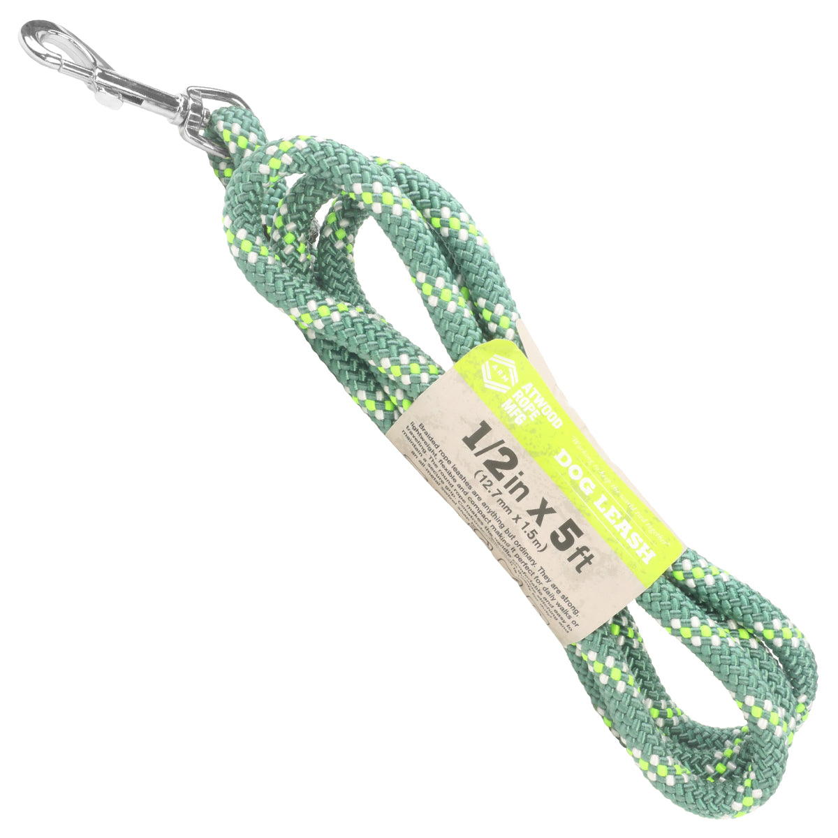 1 2 Rope Leash Picholine Mint Green