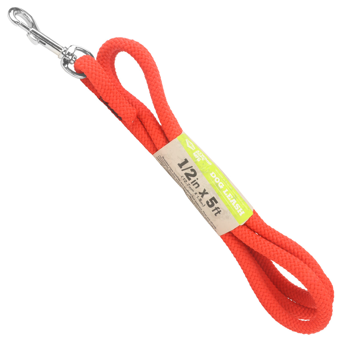 1 2 rope leash red