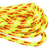 1 2 50ft 16ft Flare Neon Yellow with red, neon orange, and white Tracer Closeup