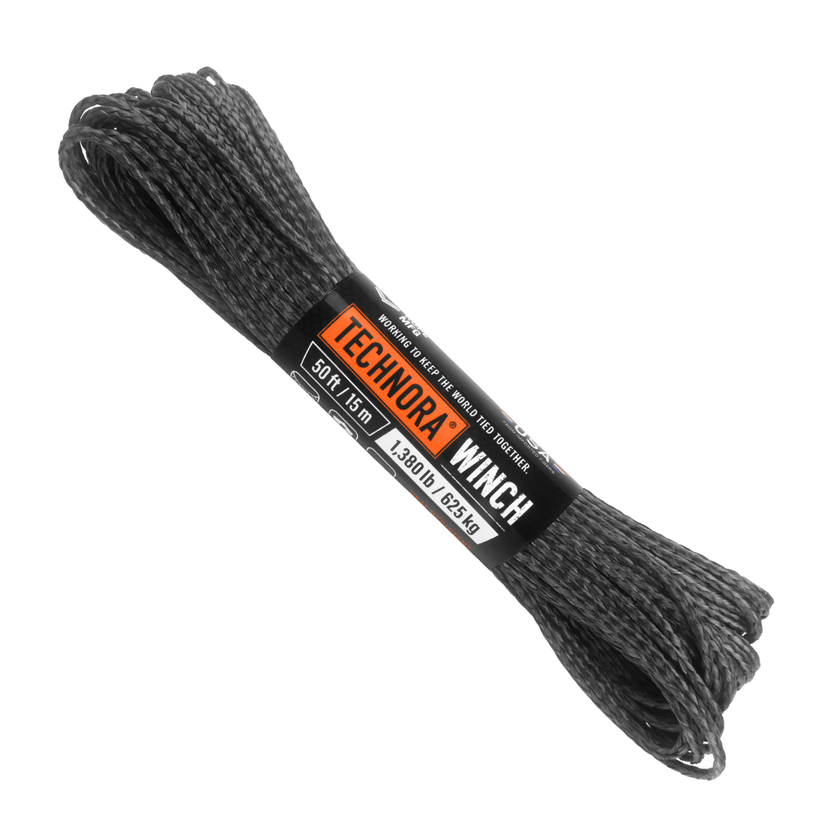 3 32 Technora Winch Line 50ft Web Ready