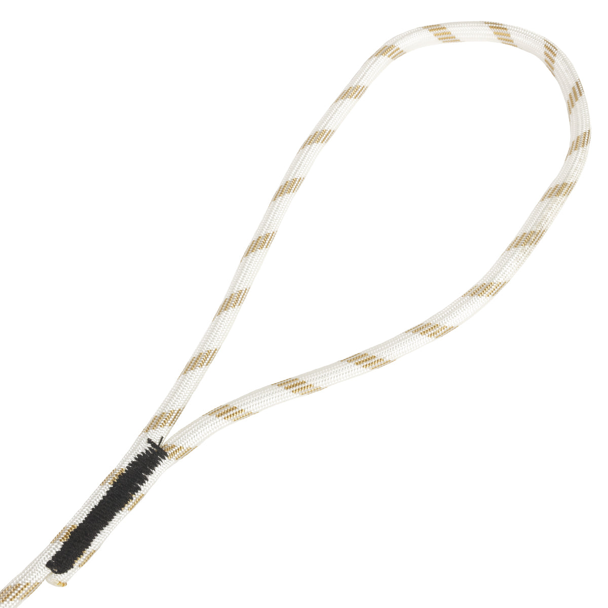 3 8 Vexibraid Dock Line White with Gold Tracer splice