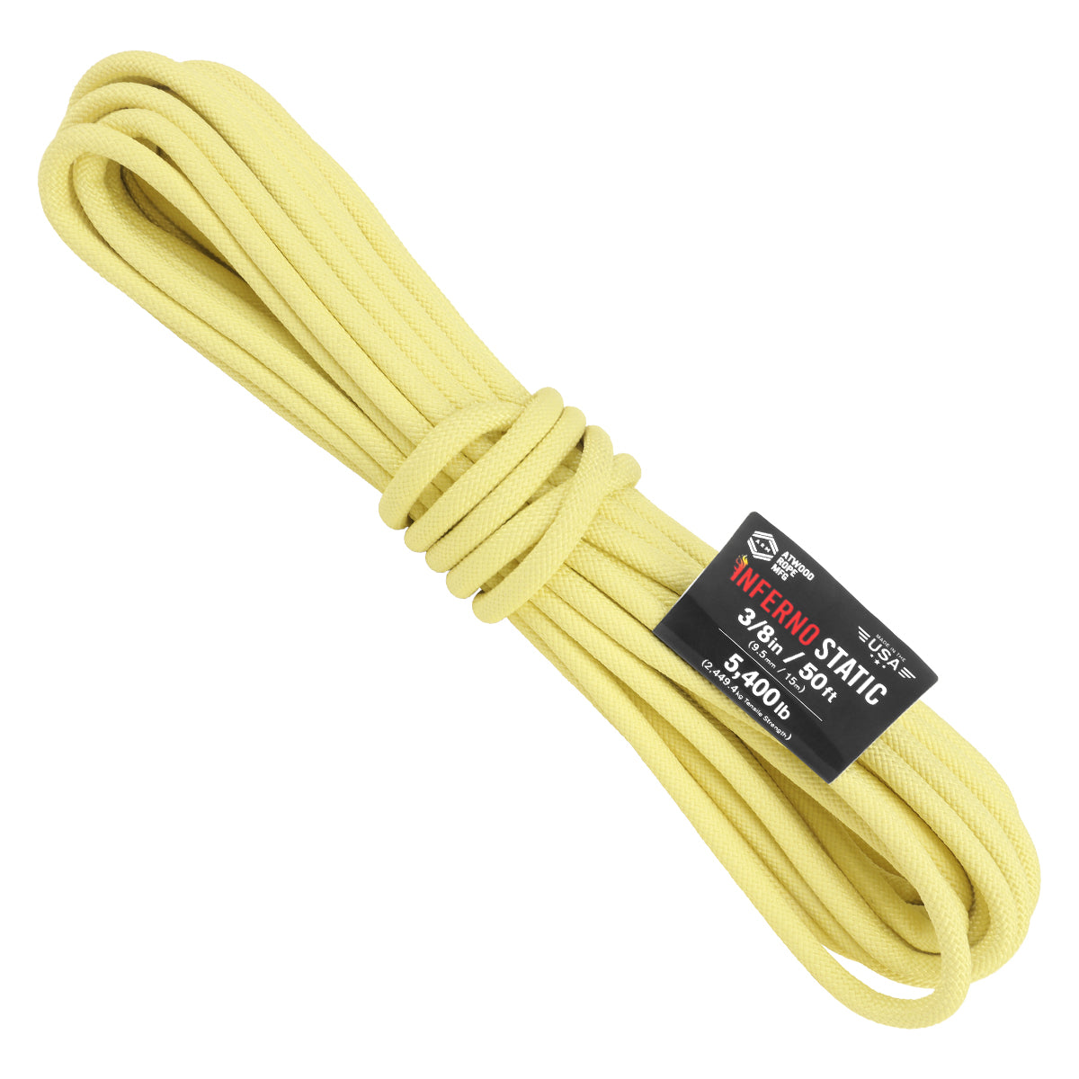 3 8 Inferno Static w Poly Core 50ft Web Ready