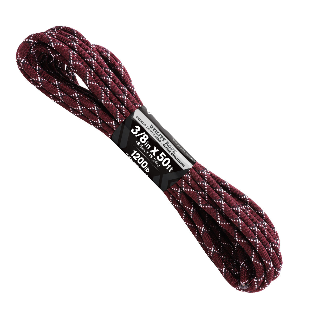 3 8 Maroon w Black & White Tracer