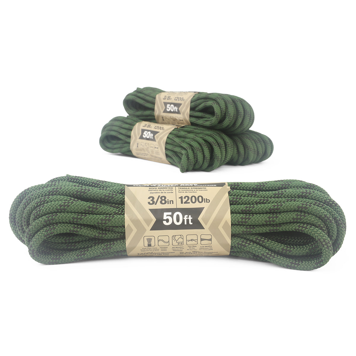 3/8 Utility Rope Camo Bulk Pack 50ft