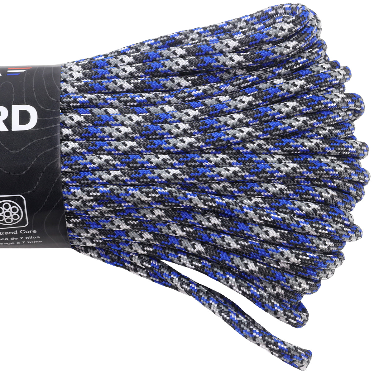 550 Paracord Blue Force Closeup