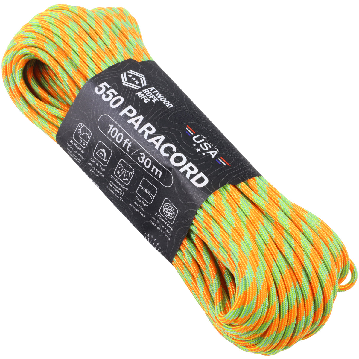 Moss 275 Cord 5 Strand Paracord 100 Feet -  Canada