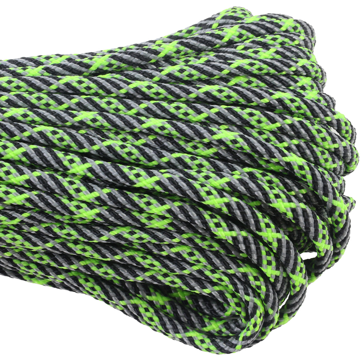 550 Paracord Laser Closeup green