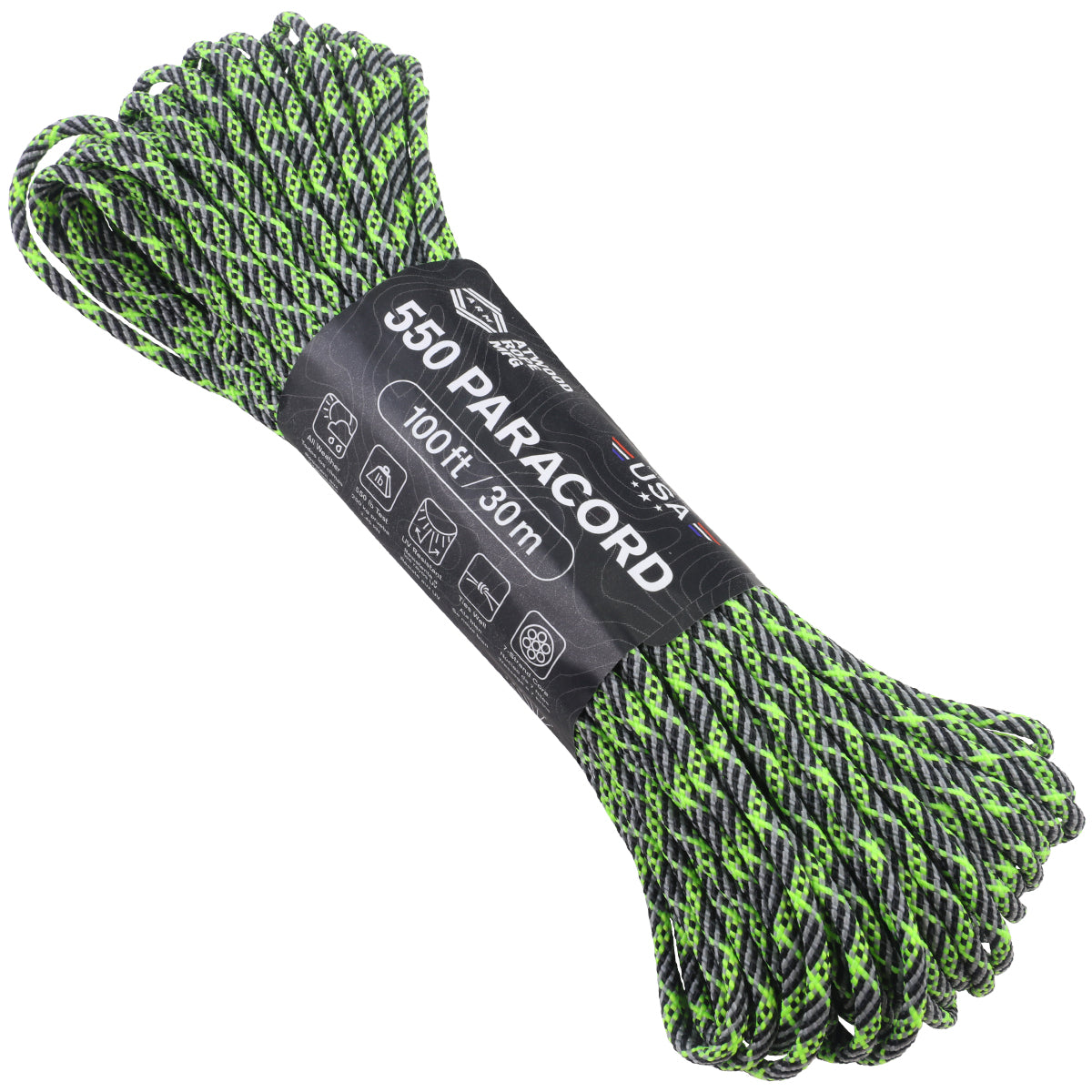 550 Paracord Laser green