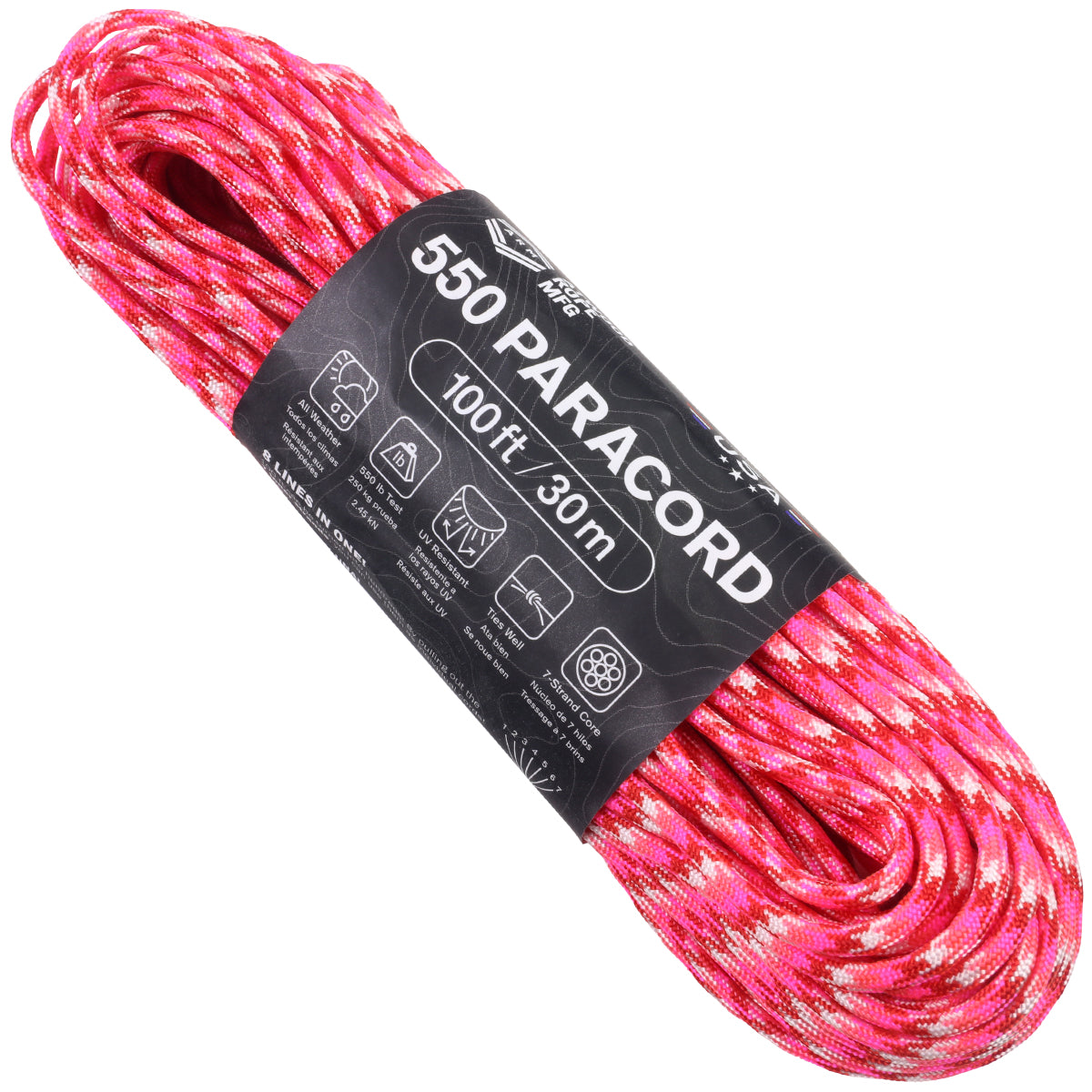 Rust 550 Paracord - 100 ft