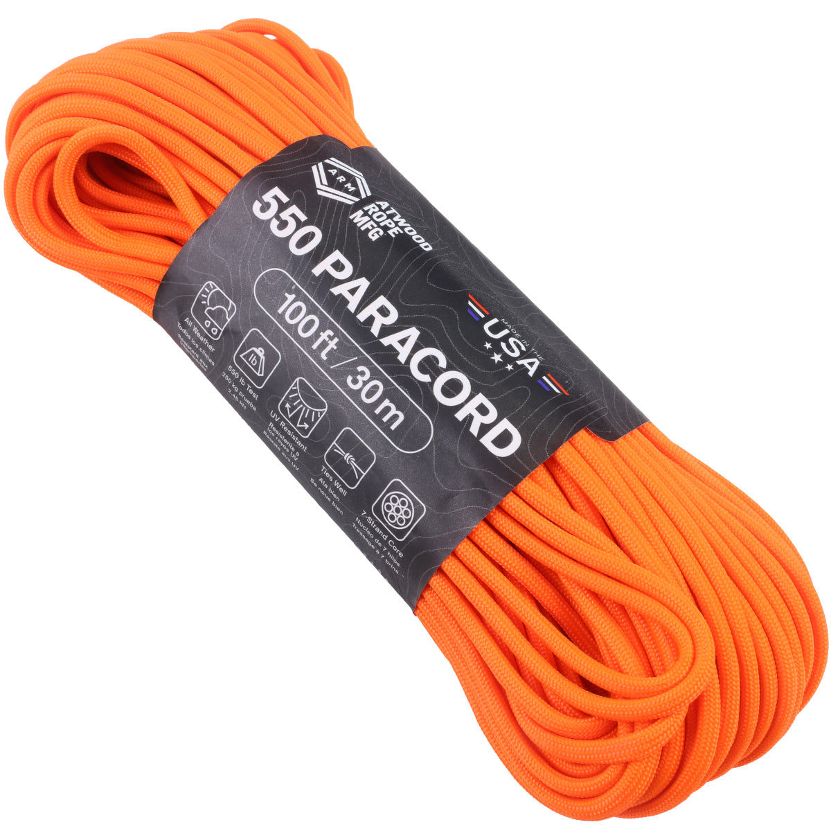 550 Paracord - Neon Orange – Atwood Rope MFG
