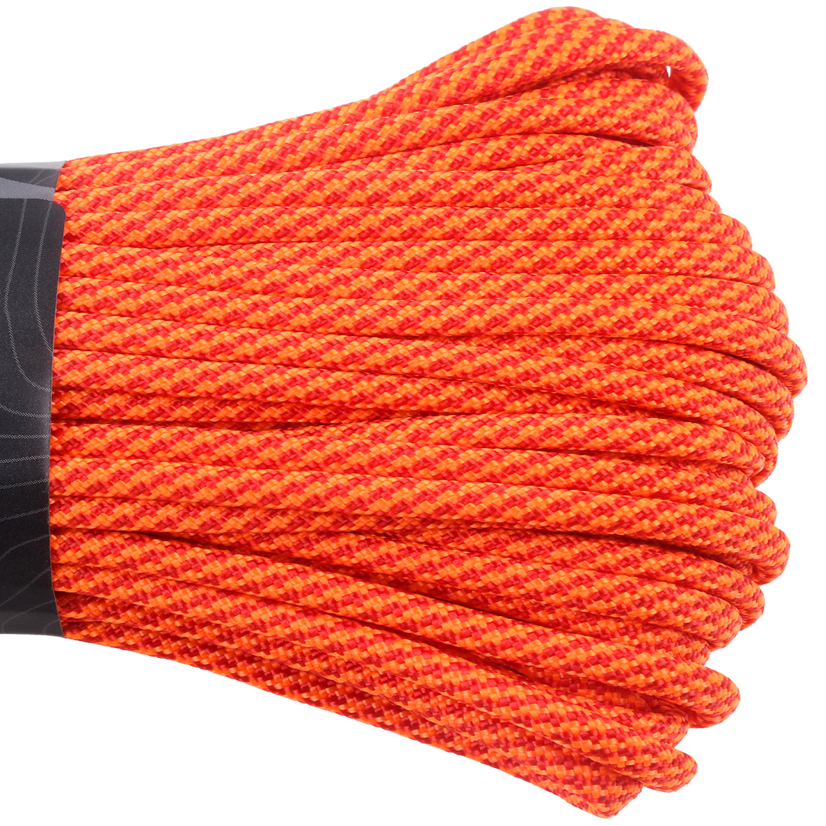 550 Neon Orange & Red Spirals Closeup