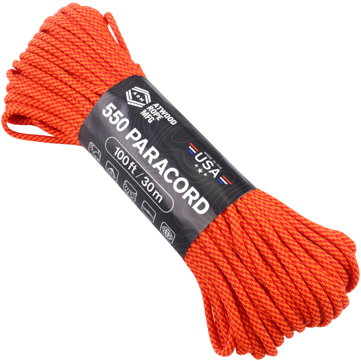 550 Neon Orange & Red Spirals