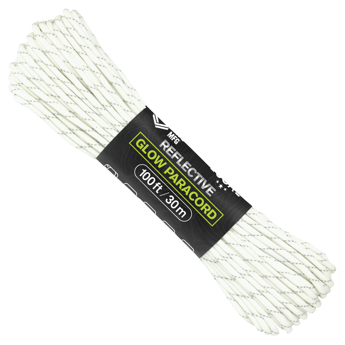 550 Glow Paracord 100ft Glow Reflective Web Ready