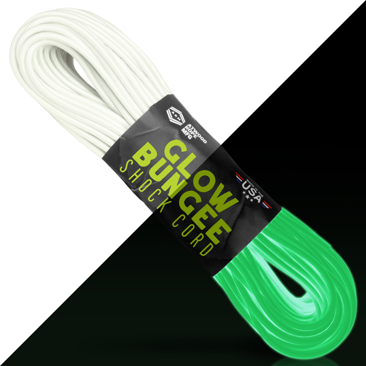 5 32 Bungee Glow 100ft two tones