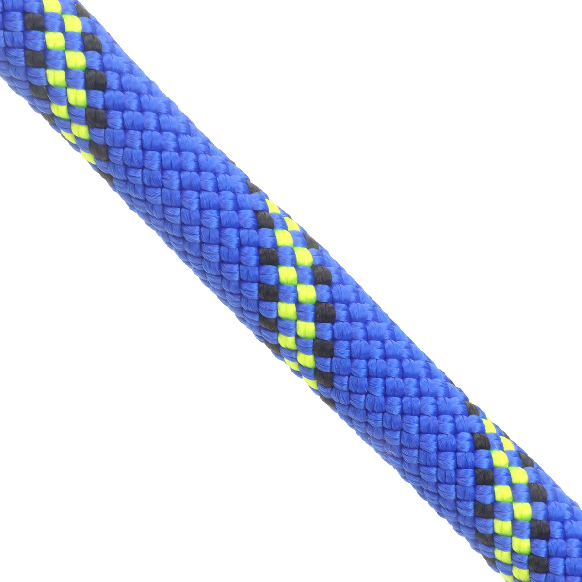 7 16 Static rappelling line USS Constitution Ultramarine Blue w Black and Neon Green Tracer