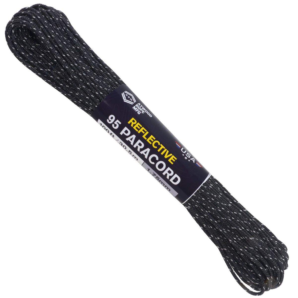 95 Paracord - Black Reflective – Atwood Rope MFG