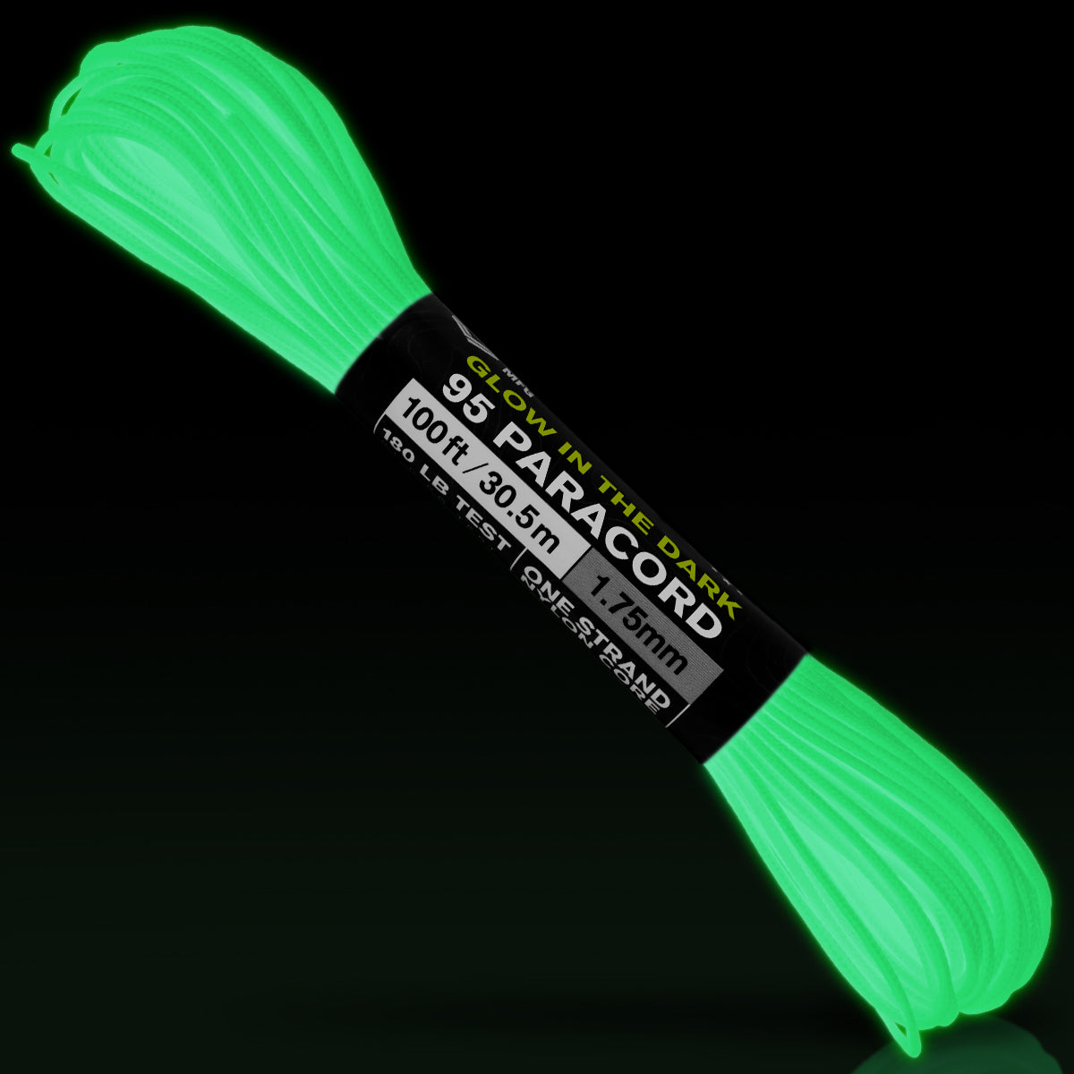 95 Paracord Glow in the Dark Web Ready
