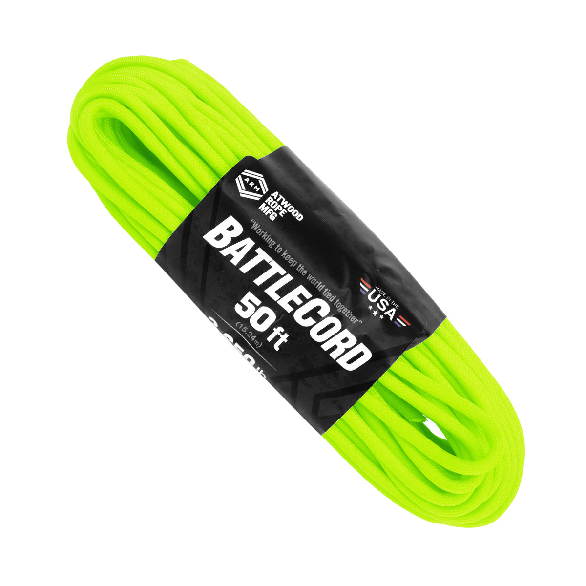 Battlecord Neon Green 50ft Web Ready