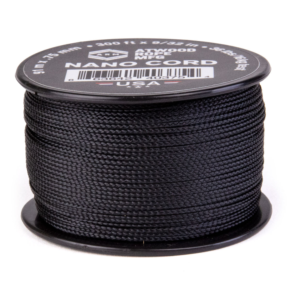 75mm Nano Cord - Black – Atwood Rope MFG