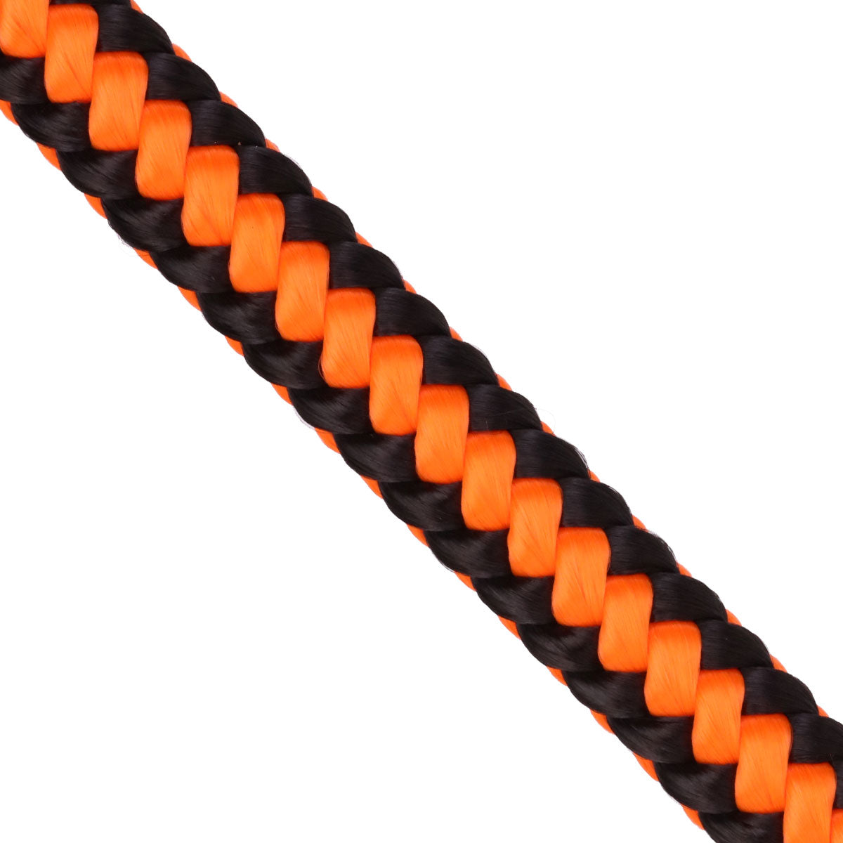 1 2 x 150ft arborist rope neon orange black