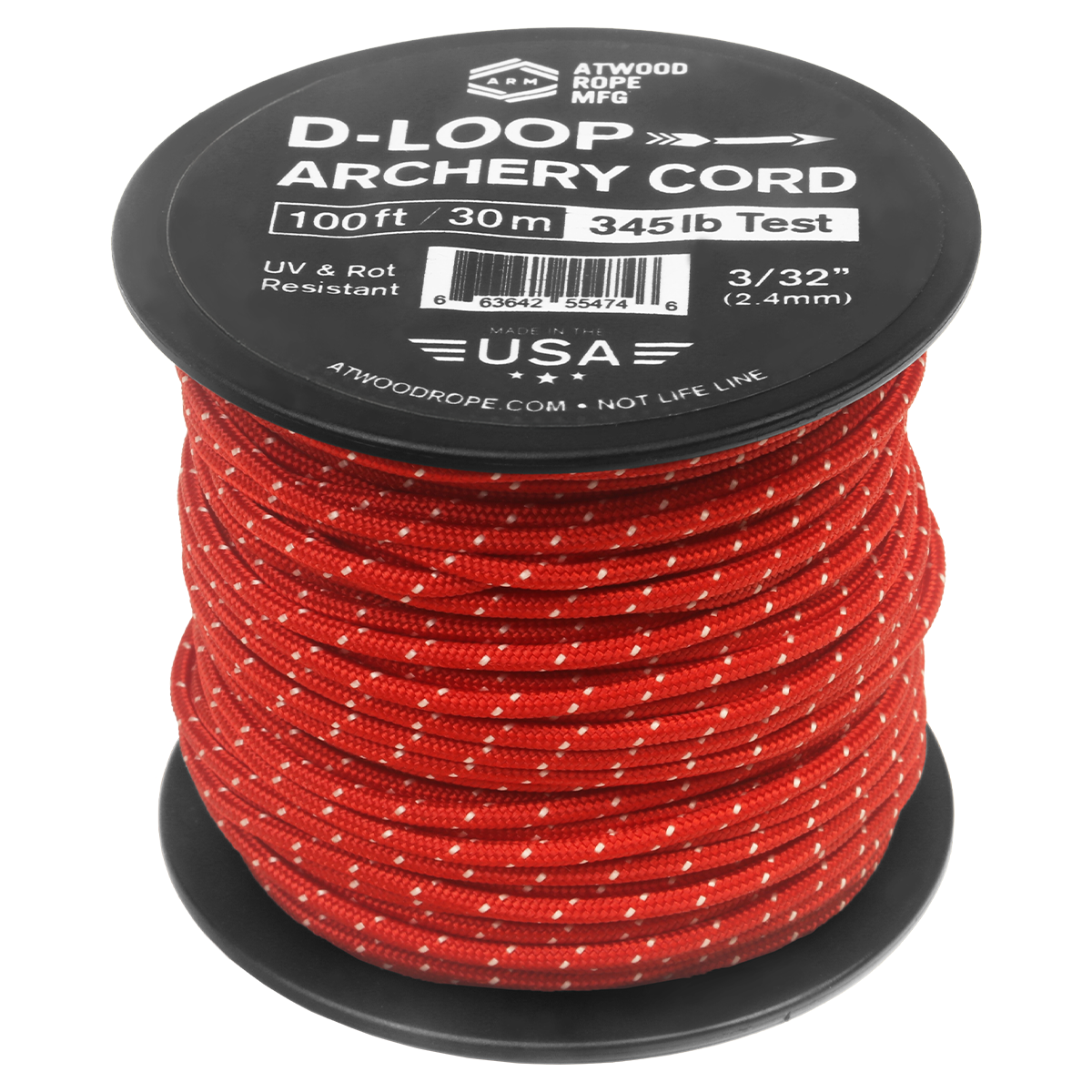 D Loop Red with White Tracer