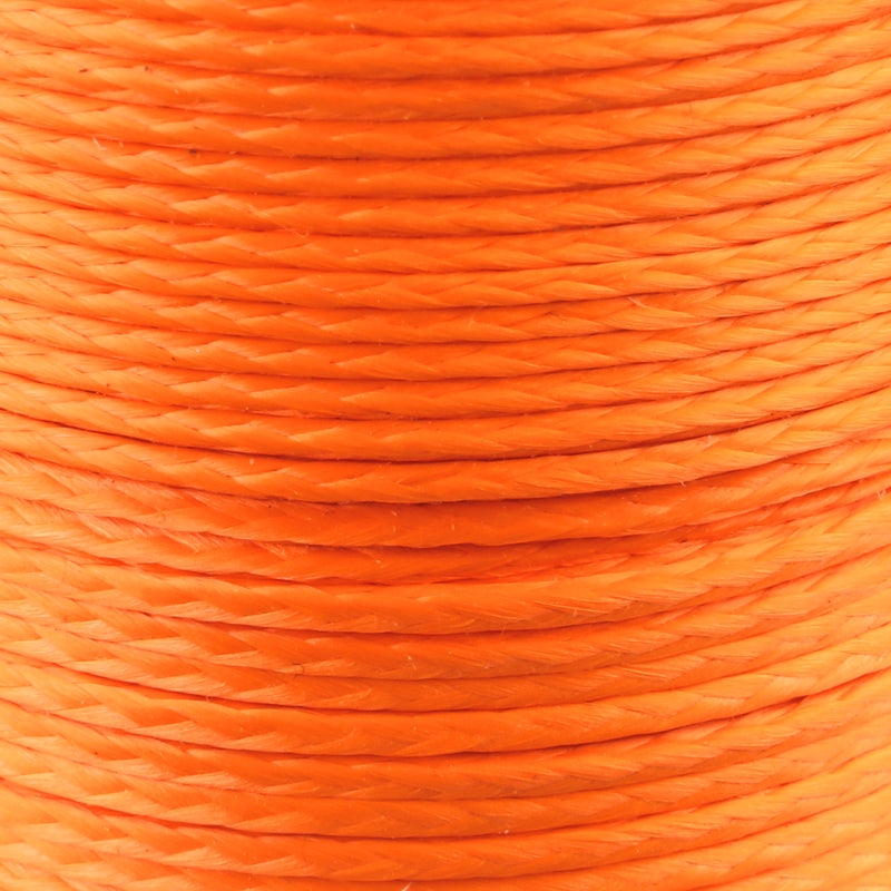 Dyna X Throw Line 200ft Neon Orange Closeup