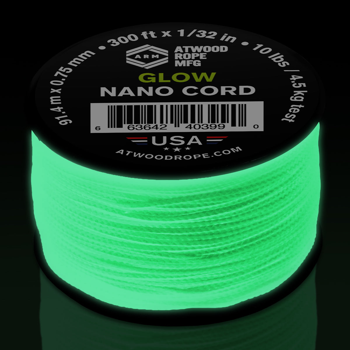 Glow in the Dark Nano Cord Glow in the Dark Web Ready