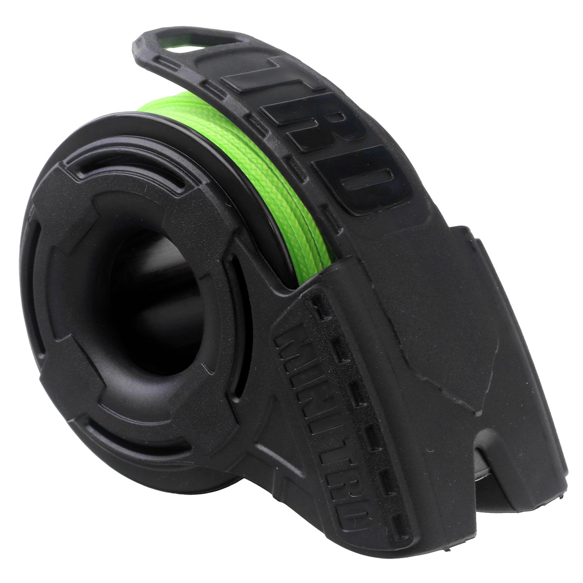 Mini TRD black with loaded Neon Green Spool