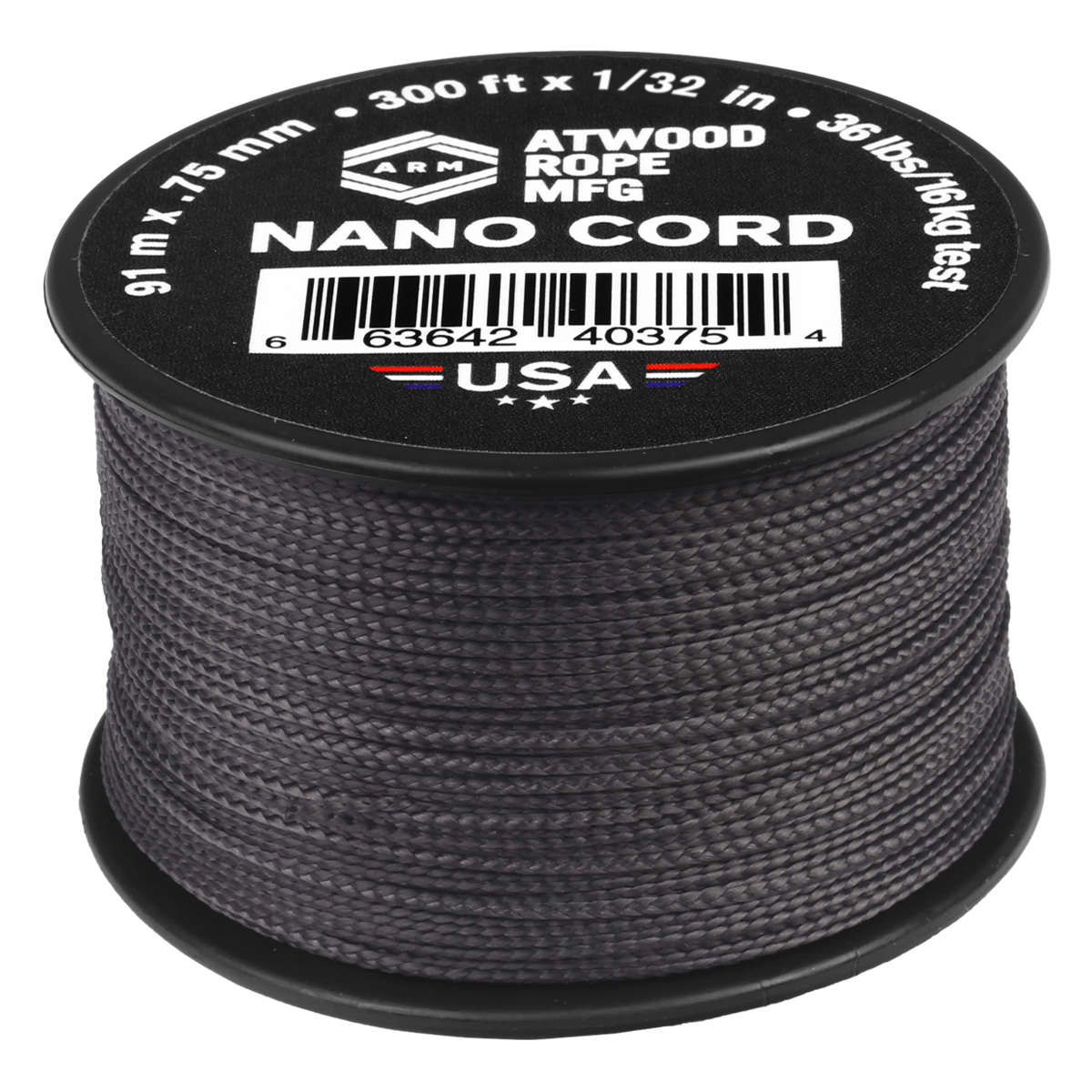 .75mm Nano Cord - Stealth Grey