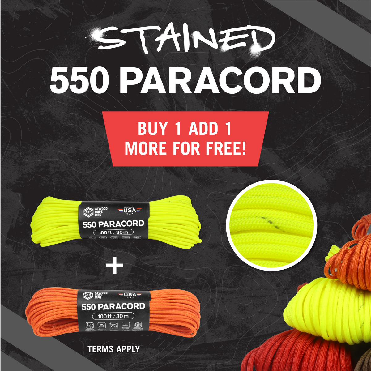 Stained Paracord Image Web Ready