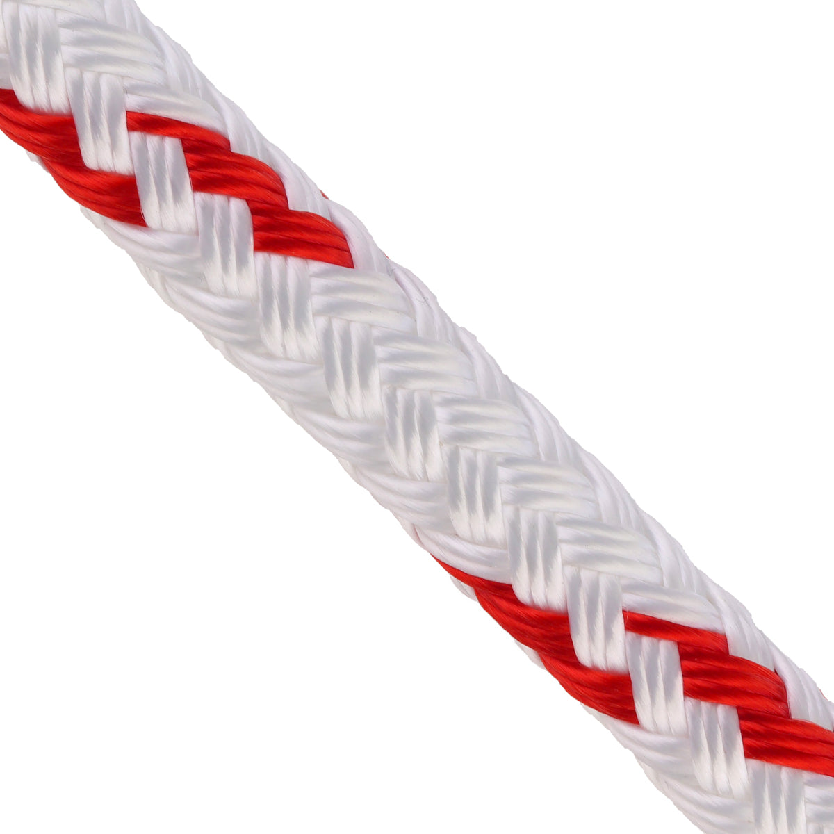 Arm Double Braid White with Red