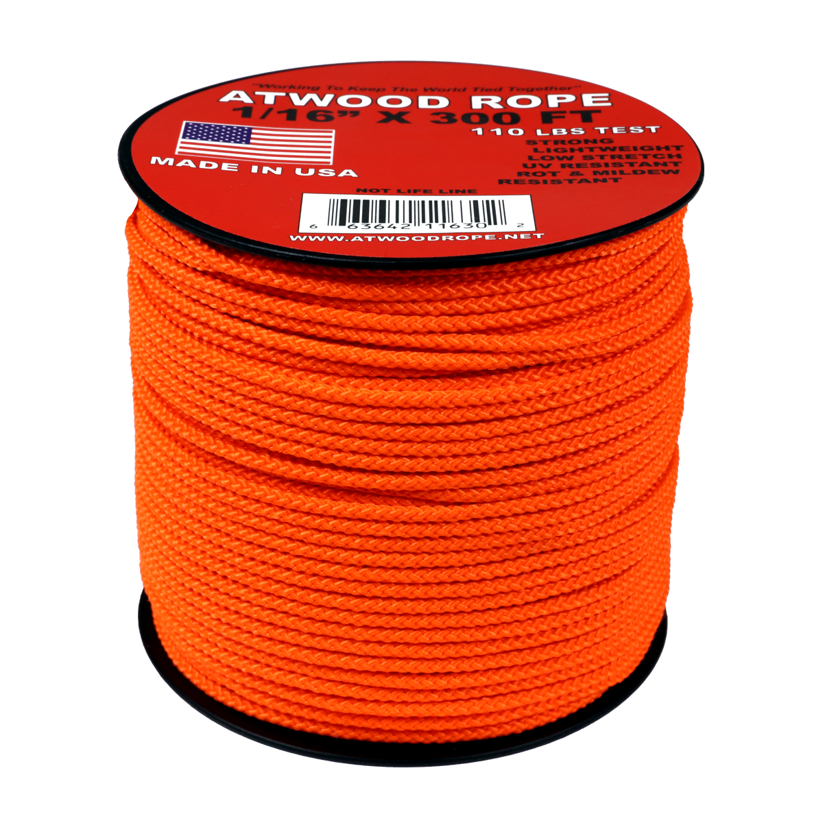 1/16 - Neon Orange – Atwood Rope MFG