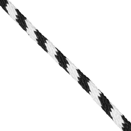 1 2 solid braid black and white spirals spool