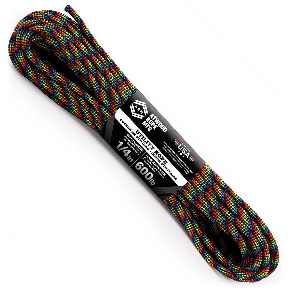 1/4 x 100ft - Dark Stripes – Atwood Rope MFG