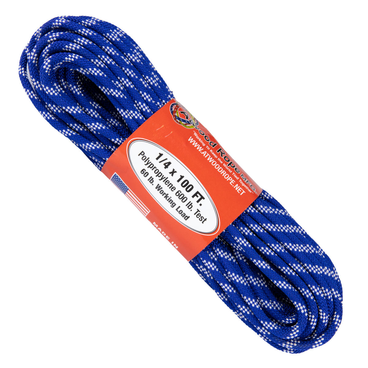 Atwood Rope MFG 1/4 in 100 ft Polypropylene Rope