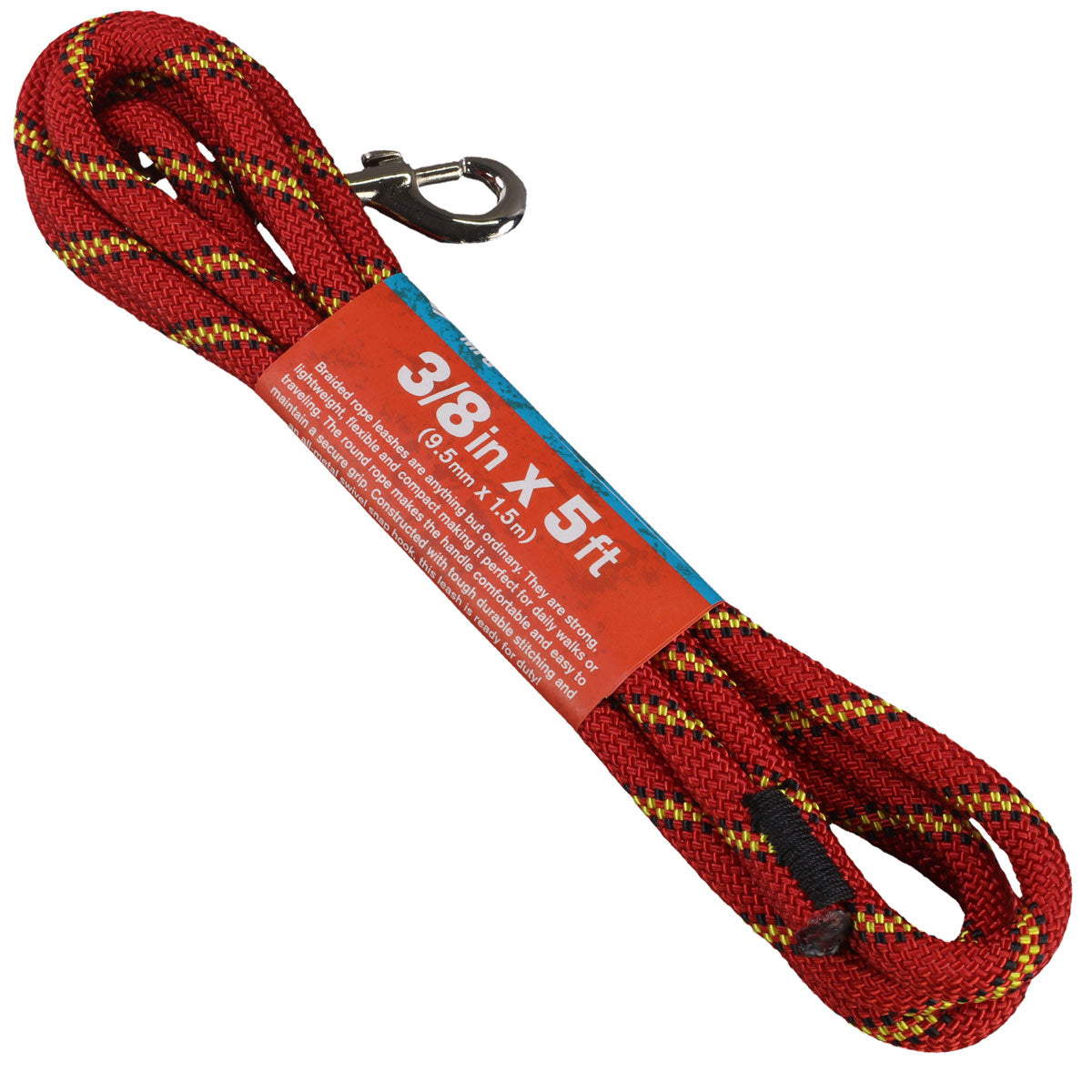 3/8 Red w/ Yellow & Black Tracer Rope Leash – Atwood Rope MFG