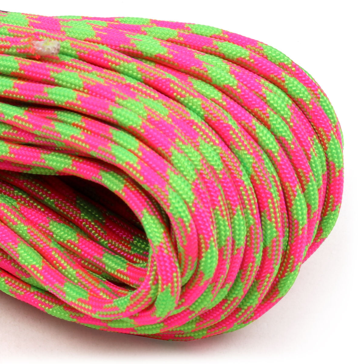 550 Paracord Neon Explosion Closeup