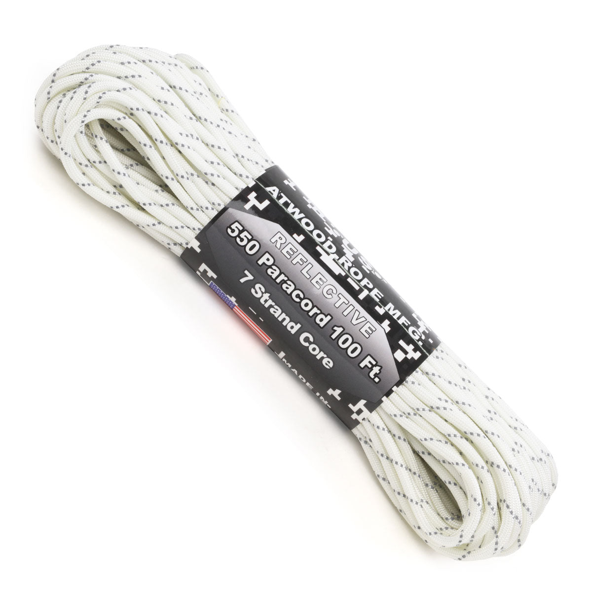 550 Paracord Reflective - White
