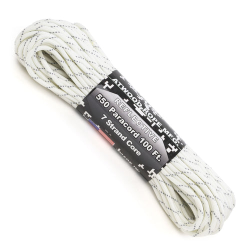 550 paracord reflective white