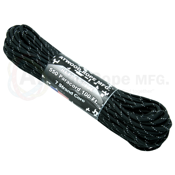 550 Paracord Reflective - Black – Atwood Rope MFG