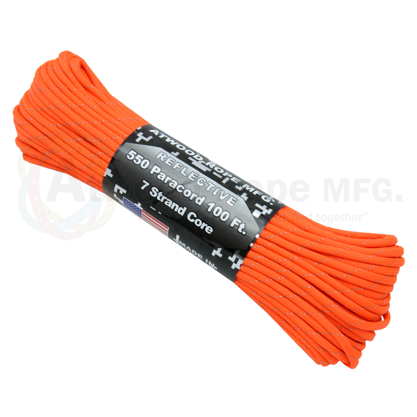 Paracord Planet 700lb Criss Cross Double-Reflective Paracord - 2 Bright  Retro-Reflective Tracers for The Best in High-Visibility Cord - 100% Nylon