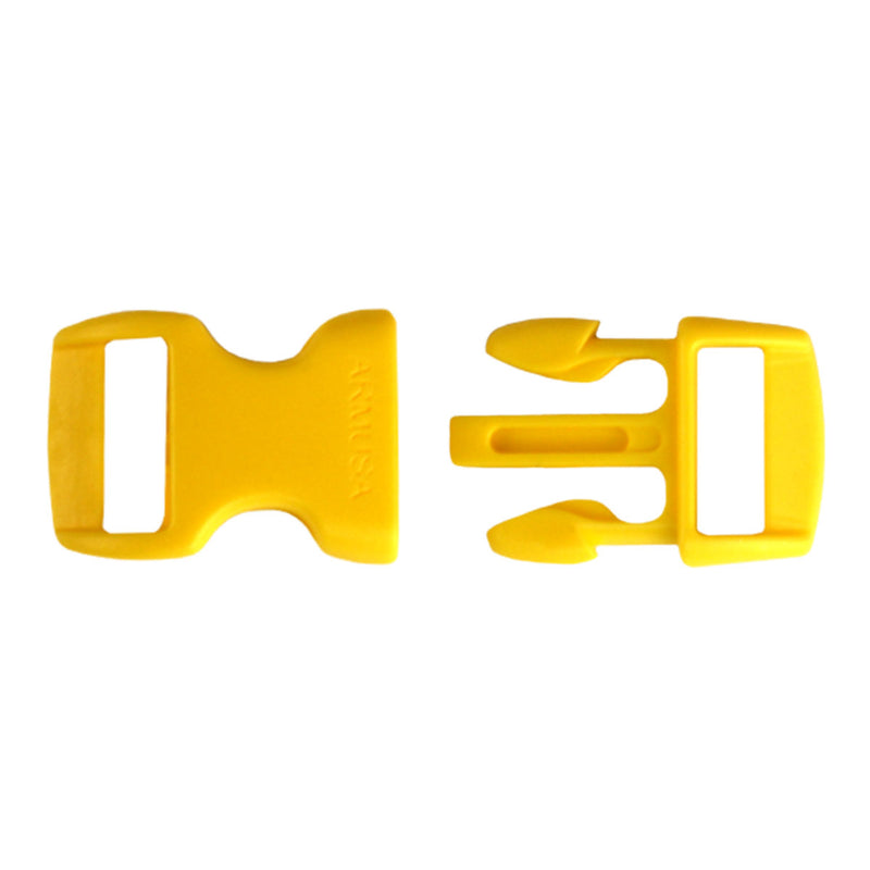 paracord buckles yellow open