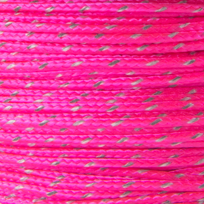 Micro Cord Reflective Hot Pink Closeup