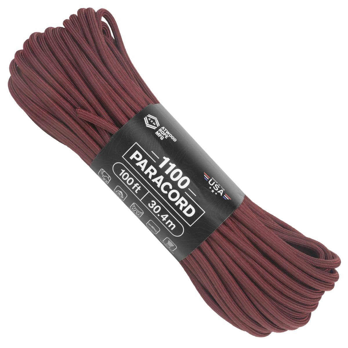 1100 paracord Maroon 100ft