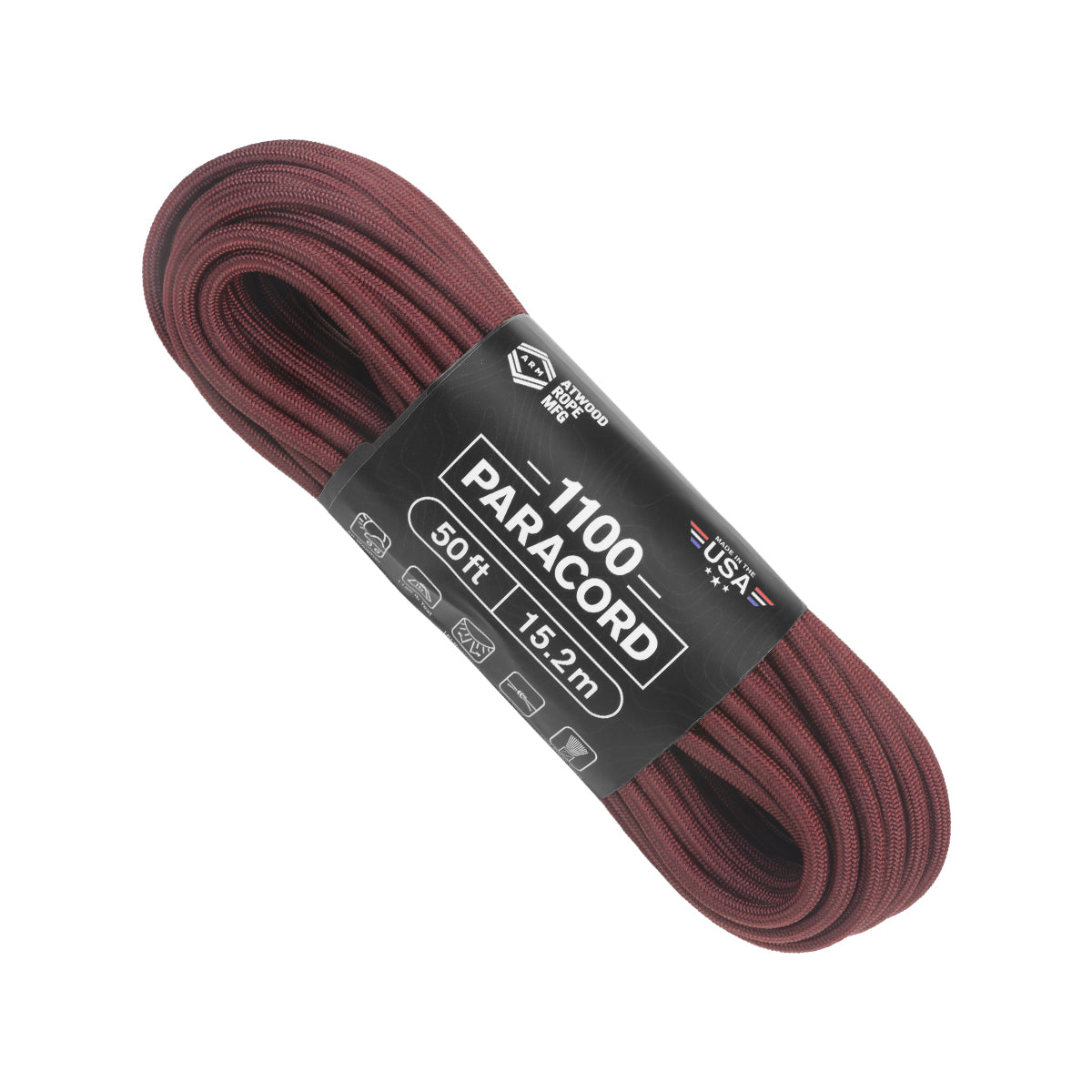 1100 paracord Maroon 50ft