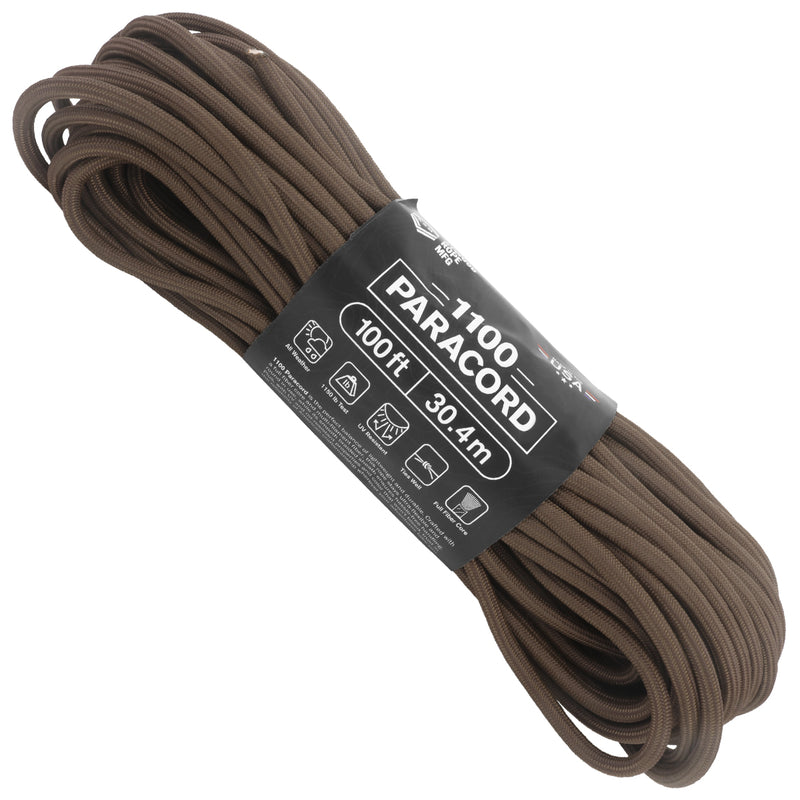 1100 Paracord brown 100ft