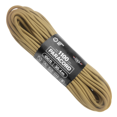 1100 Paracord Coyote 100ft Web Ready