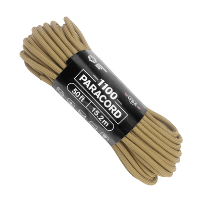 1100 Paracord Coyote 50ft Web Ready